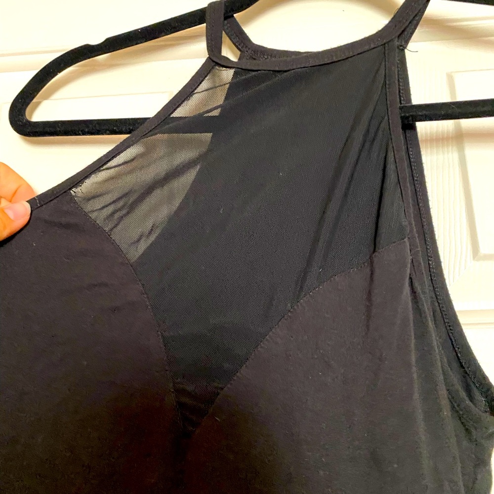 Tank top with mesh